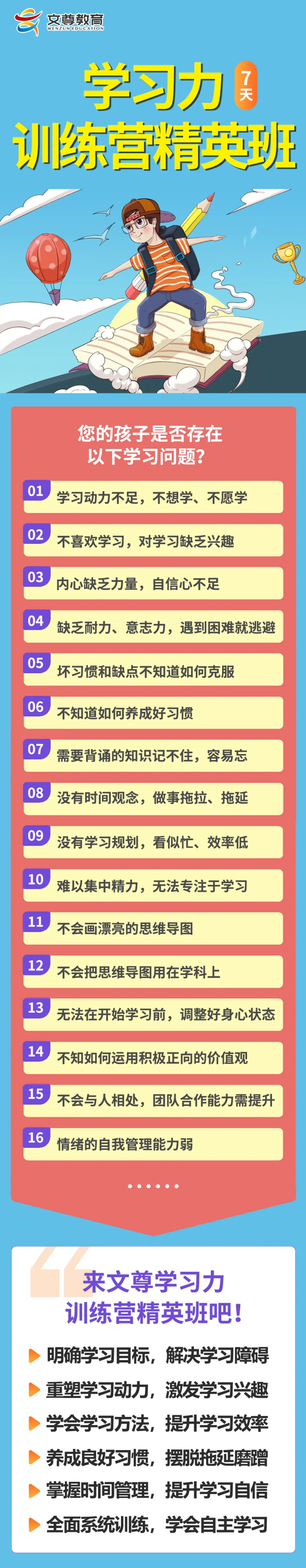 文尊【学习力训练营】——掌握正确学习方法，助力孩子爱上学习(图5)